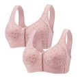 thumbnail image 1 of Clearance Sale 2025 Bra 2PC Women's Plus-Size Printed Front Button Vest Comfort Bra Underwear, 1 of 3
