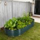 thumbnail image 2 of Yeshouse Cama de jardín elevada ovalada grande con patas y ruedas, jardinera de acero galvanizado grueso, ideal para jardinería en interiores y exteriores, flores y verduras, 2 of 8