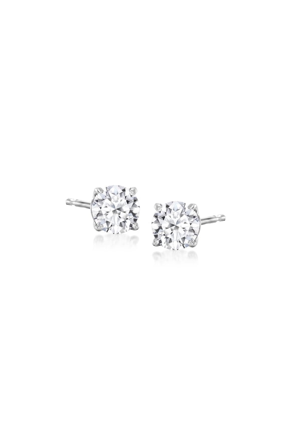 0.75 ct. t.w. Lab-Grown Diamond Stud Earrings in Sterling Silver, Women's, Adult
