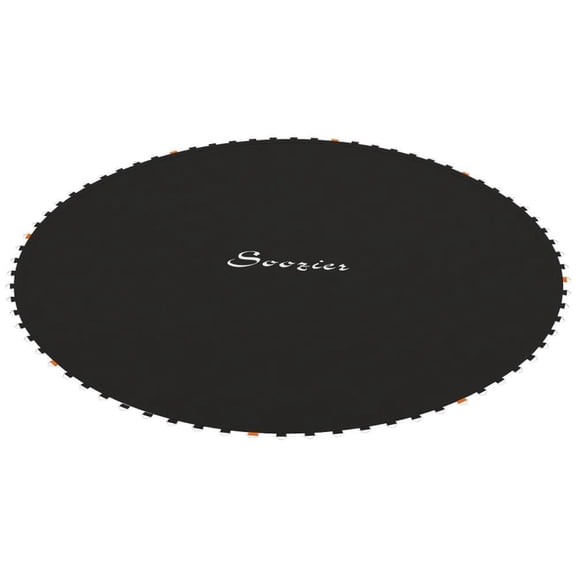 Resenkos Replacement Bounce Mat for 12ft Trampolines, 72 V-Hooks Included - Black