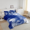 thumbnail image 3 of Erosebridal Gradient Ombre Bedding King Comforter Set,Abstract Artwork Bedding Sets King with Comforter,Microfiber Reversible Comforter Sets King Size,Oil Painting Decor,3pcs, 3 of 8