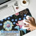 thumbnail image 4 of Garden Flowers Mouse Mat - Ultra-Soft, Cute Design, Non-Slip Rubber Base, Easy Glide, Splash Resistant, Portable & Personalized, Excellent for All Computers, 31.5x11.8 Inch, 4 of 7