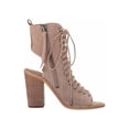 thumbnail image 2 of Dolce Vita Lira Women's Peep Toe Lace-Up Cutaway Back Booties, 2 of 5