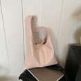 thumbnail image 4 of Purse Shoulse Slouchy Hobo Bag para Mujeres Bow PU Leather Color Sólido Cuero Compras Viajes, 4 of 9