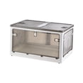 thumbnail image 1 of Caja de almacenamiento plegable perfecl organizador de armario resistente con tapa Blanco, 1 of 8