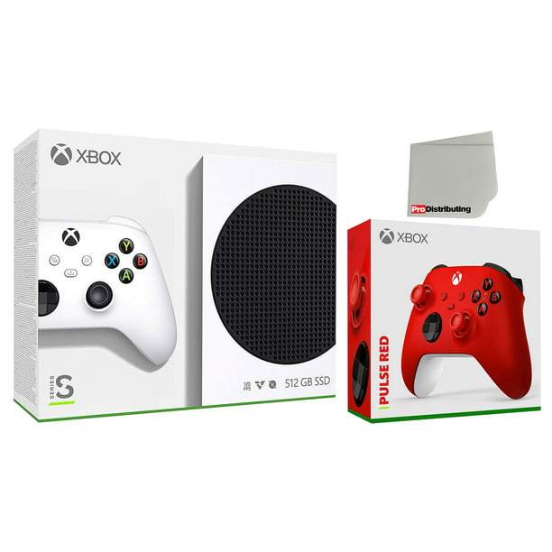 tellen Paine Gillic Laboratorium Microsoft Xbox Series S 512GB Digital Console with Extra Pulse Red  Controller and Microfiber Cleaning Cloth - Walmart.com