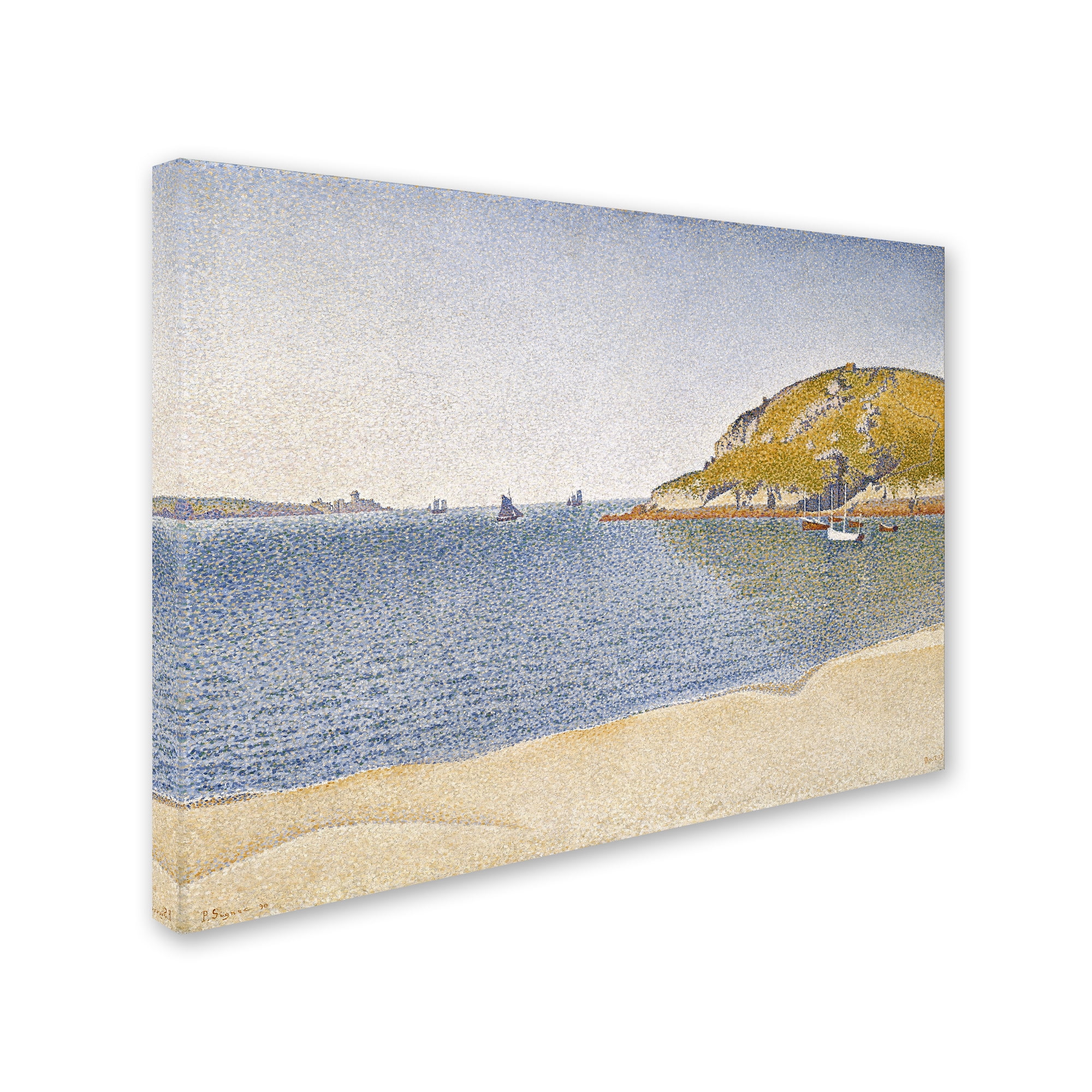Trademark Fine Art 'Port Of Saintcast' Canvas Art by Paul Signac