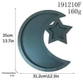 thumbnail image 2 of Bandeja de madera Ramadán Platos Eid Decoraciones Ramadán Vajilla para servir (1 pieza, azul), 2 of 3
