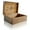 Light Burnt, variant on Mela Artisans Rustic Storage Box with Hinged Lid - Serena, Light Burnt, XL | 10.5” x 7.5” x 4”