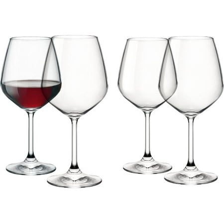 Italian Red Wine Glasses 18 Ounce Lead Free Shatter