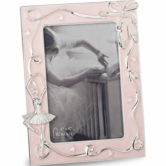 Fashion Pink Ballet Enameled 4X6 Photo Frame (6.1 X 7.75) Made In China -Jewelry By Sweet Pea