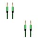 thumbnail image 2 of Tholdsy 3.5mm a cable reproductor de música cable auxiliar teléfono inteligente estéreo cable de audio portátil sonido del coche accesorio Verde 2Conjunto, 2 of 6