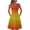 Orange, variant on LYXSSBYX Womens Dresses Short Sleeve Casual Women's Casual Summer Tank Sleeveless Knee Length Pleated Sun Dresses Tie-Dye Gradient Rainbow Floral Print Dress