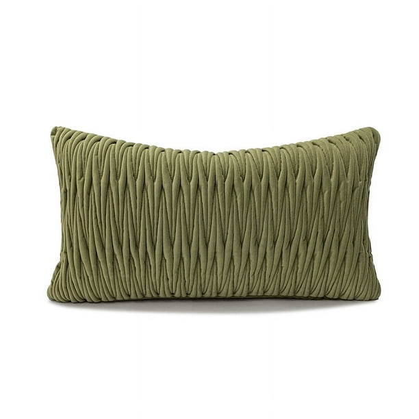 Nvzi Fundas de almohada súper suaves, cojines decorativos para sofá de primavera, cojín para sala de estar, 12 x 20 pulgadas, verde 2