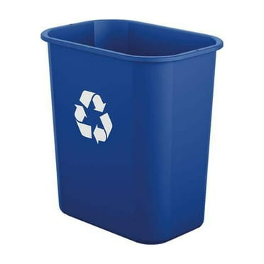 3 Gal. Blue Plastic Recycle Trash Can (12-Pack)
