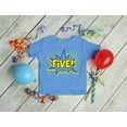 thumbnail image 4 of 5th Birthday Shirt Boy Girl Superhero 5 Year Old Gift Five Kids T-Shirt Small Green, 4 of 6