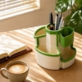 thumbnail image 5 of Rotating Pen Holder, 360 Degree Spinning Desk Organizer with Multiple Compartments, Compact Storage Caddy for Office Supplies, Pencils, Markers, and Small Desktop Essentials, 5 of 8