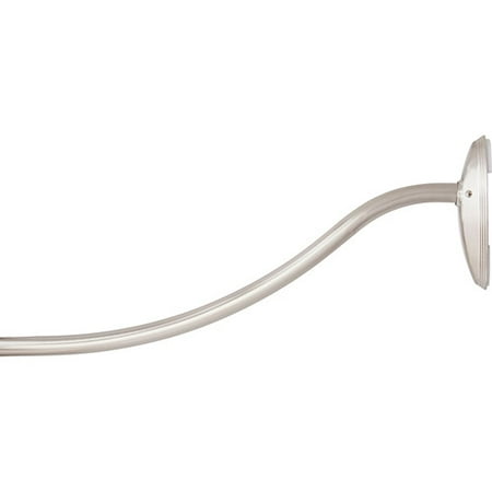 Kenney No Tools Curved Brushed Nickel Shower Curtain Rod 1 Each