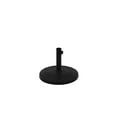 Mainstays 22 lbs Black Round Powder Coated Resin Patio Umbrella Base