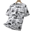 thumbnail image 4 of Fabrcox Camo Workout Shirt for Men Quick Dry Crew Neck Men Short Sleeve Shirt Big and Tall Breathable Fitness Training Baseball T Shirts for Man Graphic White M, 4 of 4