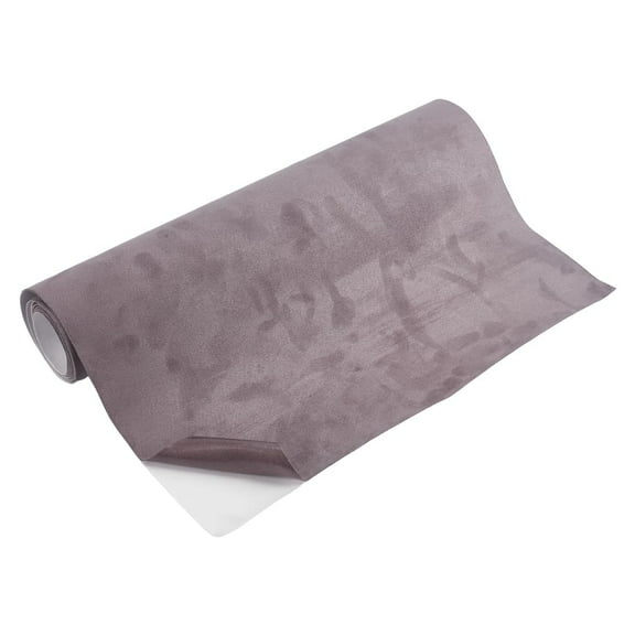 55" x 11.8" Suede Fabric Wrap Microfiber Fabric Self-Adhesive Suede Look for Car Interior Self Adhesive Film Sticker DIY Elastic Peel Stretch Film for Furniture Decor(Dark Gray)