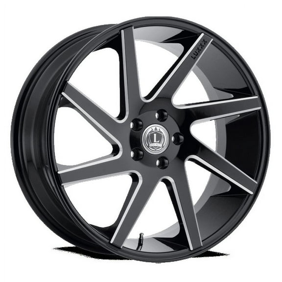 LUXXX Alloys Alloy Rims LUX8 24X10 6X139.7 30 78.1 Gloss Black Milled