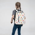 thumbnail image 5 of Honeii Colorful Crabs Print Lightweight Backpacks,Carry on Backpack,Durable Backpack for School, Work & Travel, 5 of 7