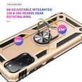 thumbnail image 4 of Samsung Galaxy S20 FE Case with 360 Rotating Ring Holder, Dteck Hybrid Rugged Shockproof Case Compatible Magnetic Car Mount Ring Grip Kickstand Cover for Samsung Galaxy S20 Fan Edition 5G, Gold, 4 of 7