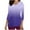 Purple, variant on Aofany Women's Gradient Scrubs Top Professionals Nurse Workwear Uniform Breathable Clinic Plus Size V-Neck 3/4 Sleeve Protective Blouse Loose Tunic Shirt with Pockets