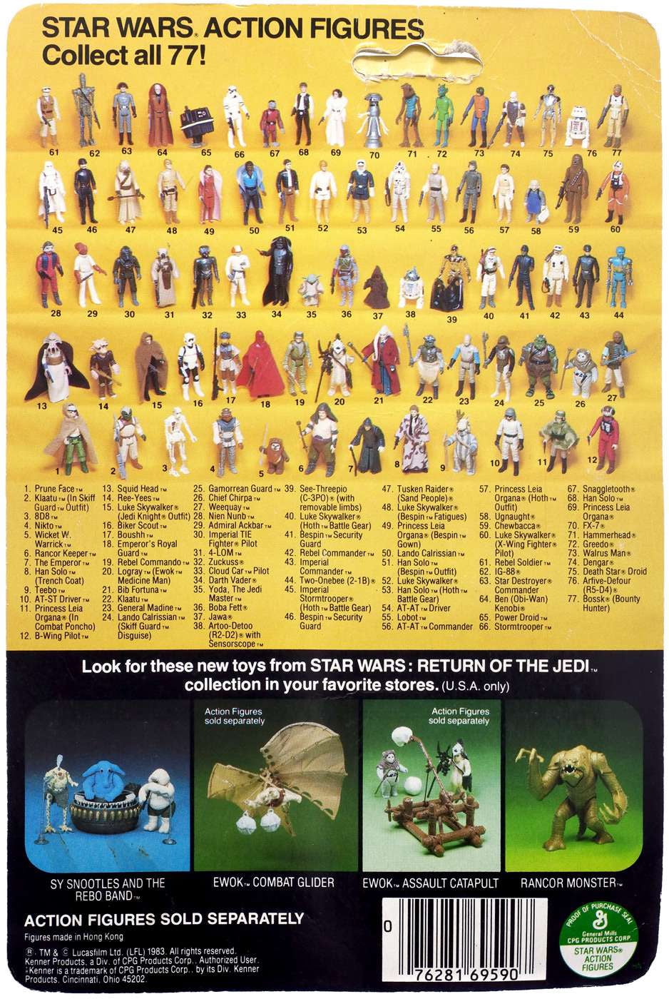 Star Wars Vintage 1983 Klaatu Action Figure (Skiff Guard Outfit)