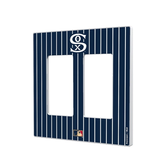Chicago White Sox 1919 Cooperstown Pinstripe Double Rocker Light Switch Plate