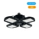 thumbnail image 4 of Lámpara LED plegable de 4 paneles para garajes y talleres, 80W, base E27, material plástico, color negro, voltaje universal, fácil instalación, ideal para interiores amplios., 4 of 6