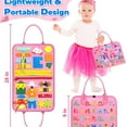 thumbnail image 6 of Busy Board Montessori Toys for 1 2 3 4 Year Old Girl Birthday Gifts,Busy Book Sensory Toys for Toddlers 1-3,Toddler Girl Toys Age 1-2,2-4,Learning Educational Toy Travel Activities, 6 of 6