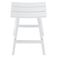 thumbnail image 6 of Florence Outdoor 29" HDPE Plastic Saddle Seat Barstool White (Set of 2), 6 of 11