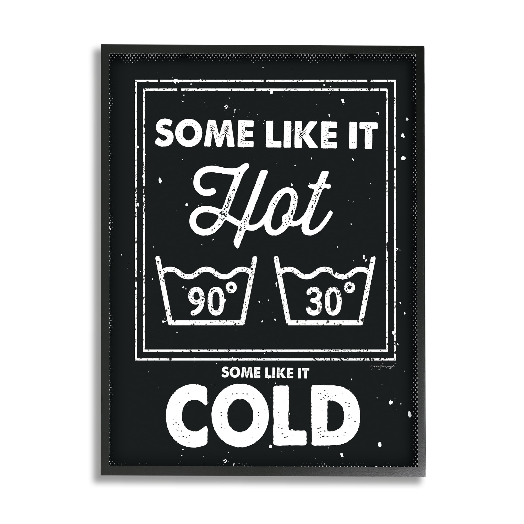 Stupell Industries Some Like It Hot Phrase Family Laundry Humor ,11 x 14,Designed by Jennifer Pugh
