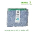 thumbnail image 6 of ABCO Products Green Seal Certified Small Blue Threaded Looped End Wipe Band Mop Head - 2 Pack, 6 of 8