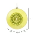 thumbnail image 2 of Vickerman 4.75" Lime Shiny Star Brite Ball Ornament, 4 per Bag, 2 of 4