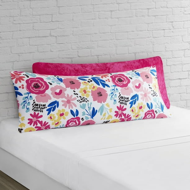 Mainstays Assorted Designs Body Pillow Covers, 2 Count