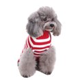 thumbnail image 3 of Skksst Pet Christmas Costume Clothes Striped Sweater Dog Puppy Xmas Holiday Apparel, 3 of 7