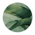 thumbnail image 4 of PIKWEEK Palm Leaves with Lush Branches and Leaves, Tropical Jungle Palm Leaves Waterproof Round Tablecloth White, 4 of 8