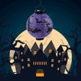 thumbnail image 2 of xiaxaixu Halloween Paper Lantern LED Lights Pumpkin Bat Room Decoration, 2 of 8