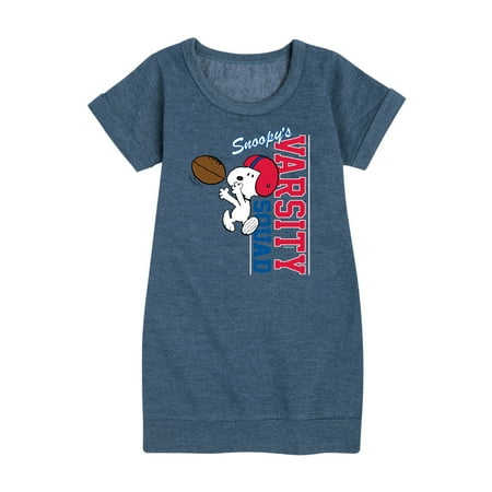 

Peanuts - Snoopy Varsity Squad - Toddler And Youth Girls Fleece Dress