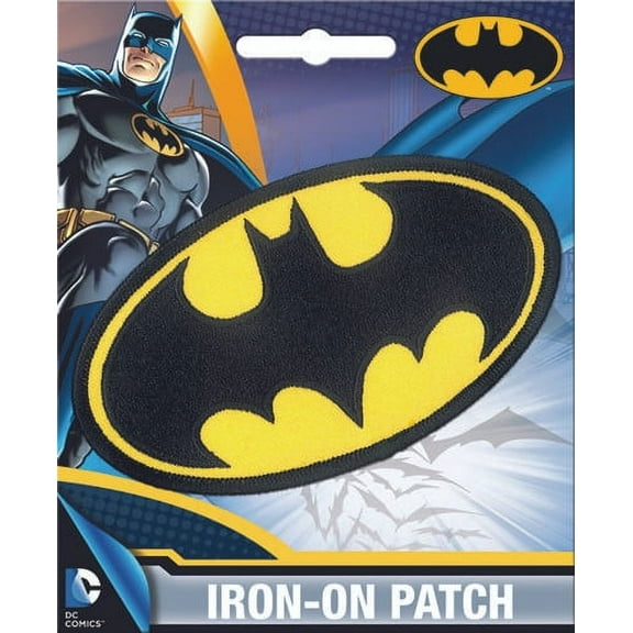 DC Comics Batman Logo Iron-On Patch Ata-Boy 10229