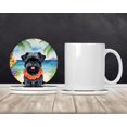 thumbnail image 2 of Caroline's Treasures Affenpinscher Luau Large Sandstone Coasters Pack of 4 Absorbent Round Coasters Decor Gifts for Men or Women, 4 in, Multicolor, 2 of 4