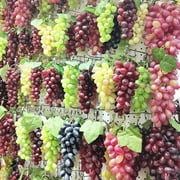 Artificial Fake Grape Lifelike Fruits Home Decorative Grape Photography Props For Wedding Party Decor