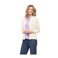 thumbnail image 3 of Turtle Bay New York Women's Classic Button Front Cable Knit Cardigan in Soft Acryllic, 3 of 4