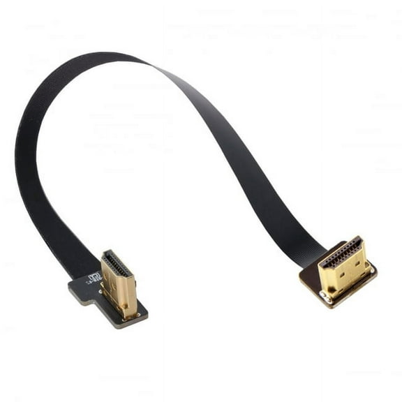 Chenyang CY CYFPV Dual 90 Degree Right-Up Angled HDMI Type A Male to Male HDTV FPC Flat Cable for FPV HDTV Multicopter Aerial Photography