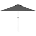 thumbnail image 1 of Outsunny Parasol de Patio à LED, Parasol de Terrasse Éclairé avec 4 Modes d'Éclairage, Charge Solaire et USB, Gris Anthracite, 1 of 7