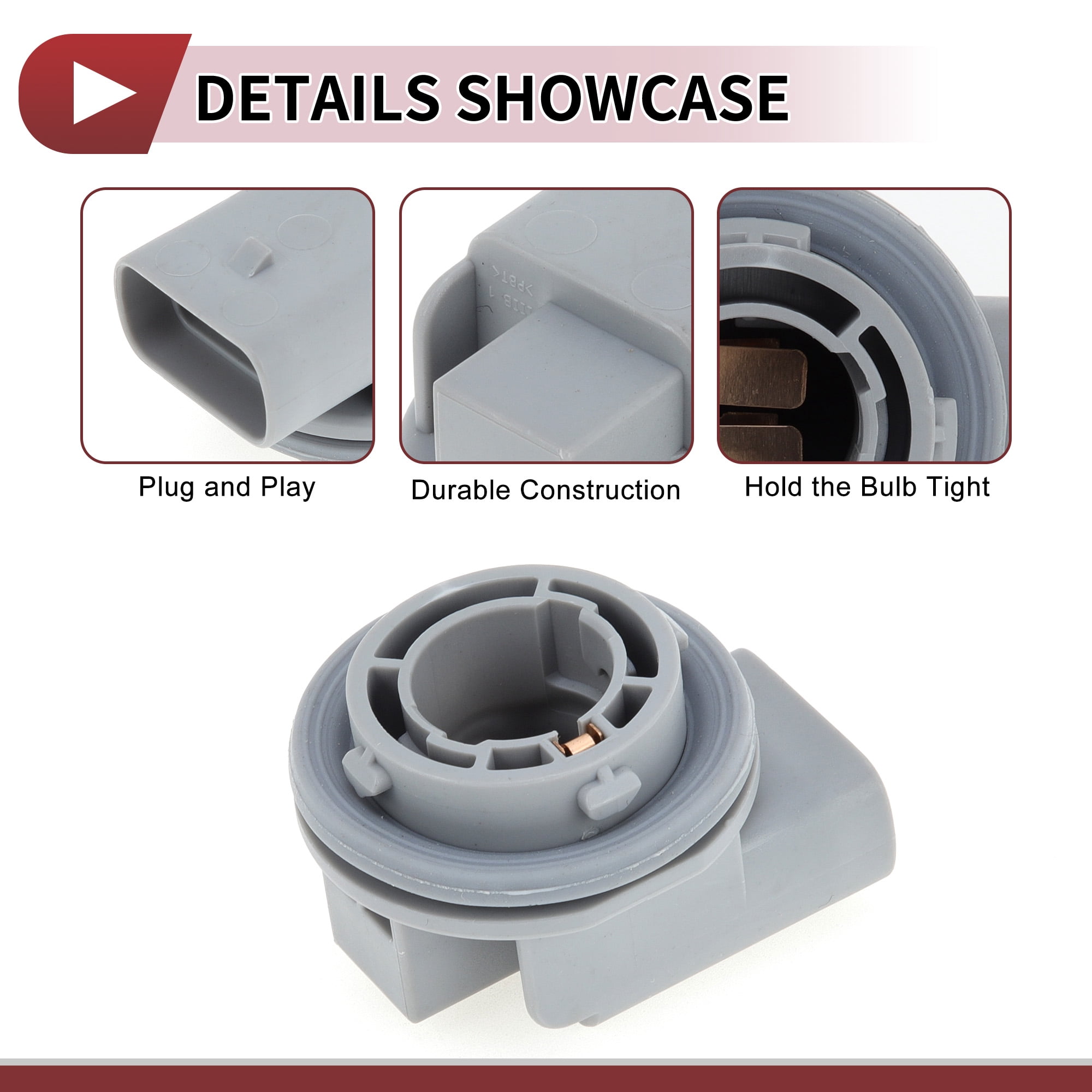 Unique Bargains Car Front Turn Signal Socket for Kia Rio 2006-2011 1.6L Lamp Holder