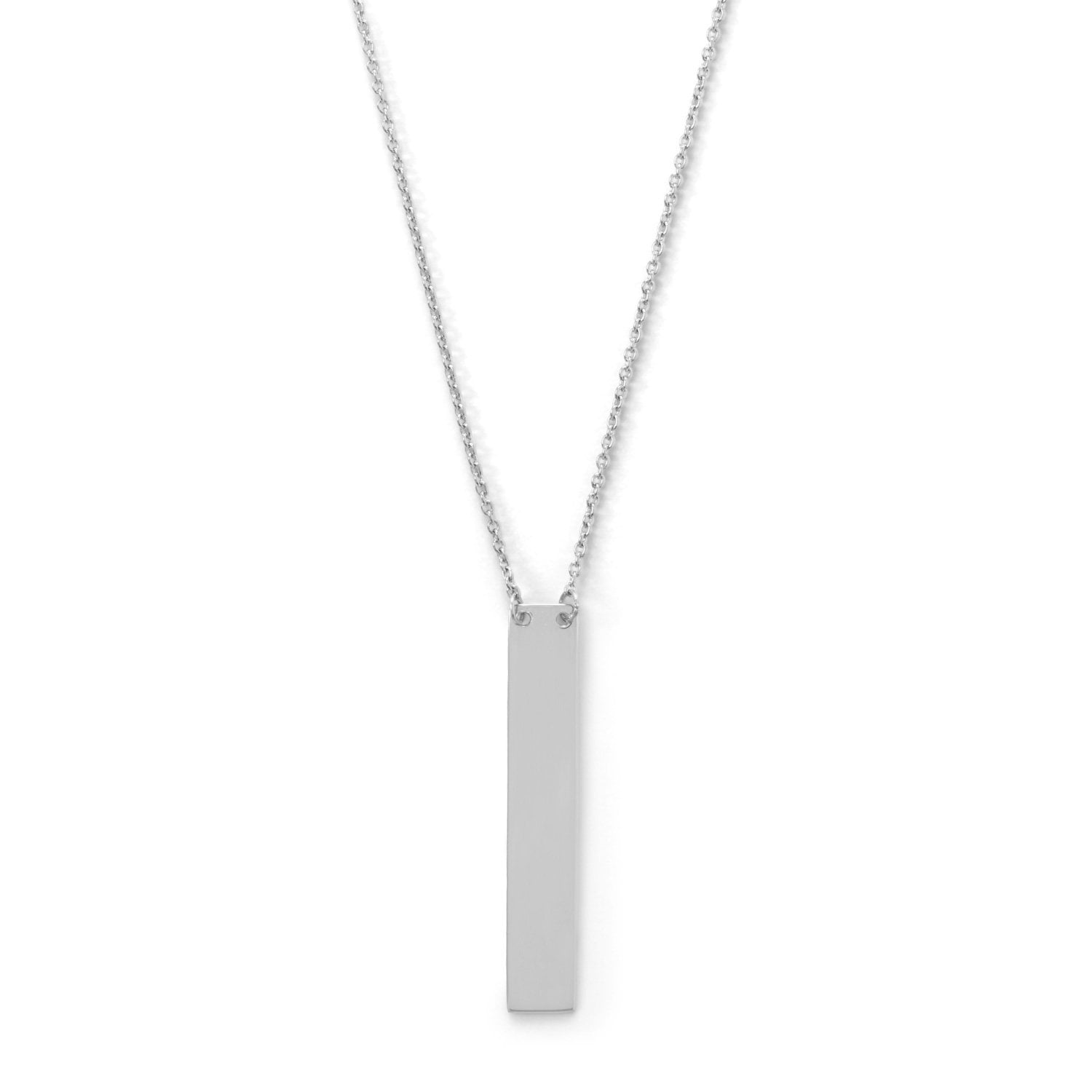 Wedding Season Import 6mm Cube Pendant with CZ Necklace Sterling Silver Adjustable 16inch with 2inch Extension 